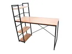 Escritorio armable de MDF color café claro