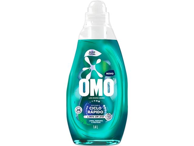 Lava-Roupas Líquido Omo Ciclo Rápido Ação Tota...