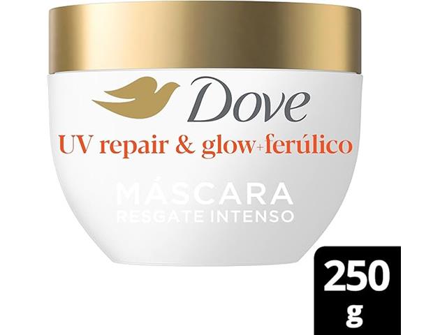 Máscara de Resgate Dove UV Repair & Glow + Fer...