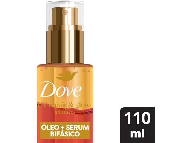 Óleo e Sérum Bifásico Dove UV Repair & Glow + Ferúlico Frasco 110ml - 1