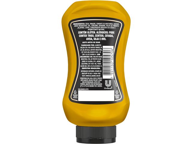 Mostarda Amarela Tradicional Hellmann's Supreme Squeeze 250g - 2
