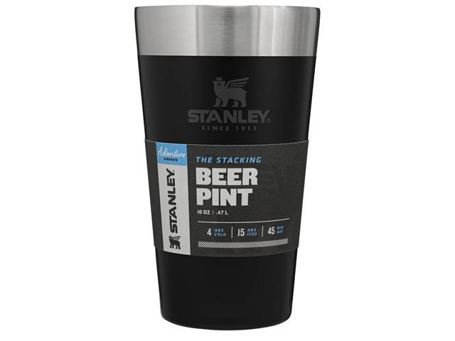 Kit 2 Copo Térmico Cerveja sem Tampa Stanley Matte Black 473mL  - 2
