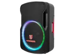 Bafle Profesional Recargable 15” 30,000 W PMPO con tripié y micrófono  - 3