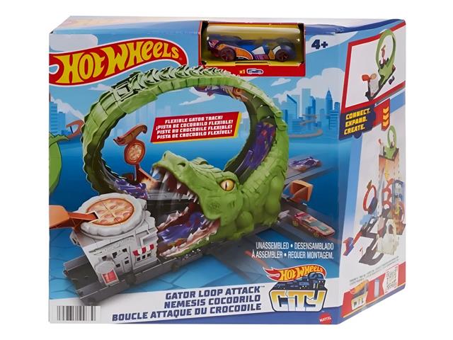 Pista HotWheels City Nemesis Cocodrilo
