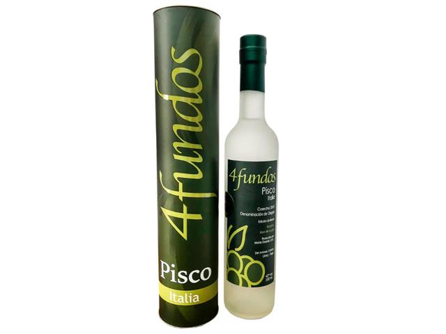 Pisco de Peru Cuatro Fundos Italia con estuche 500 ml