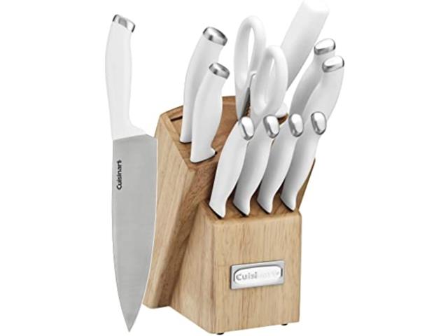 Bloco Facas Color Pro 12pc Cuisinart Cabo Bran...