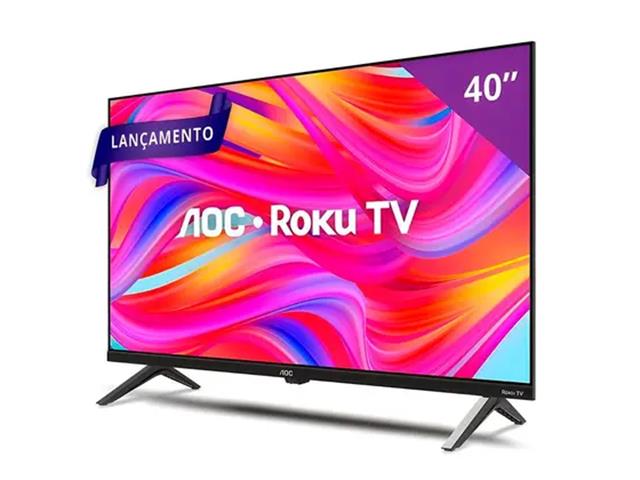 Smart TV 40" Full HD AOC Roku TV HDMI 1 USB Wifi Conversor Digital - 1