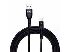 Cable de carga Lity USB-A/USB-C 60W de 2 metros, color negro (C11P)