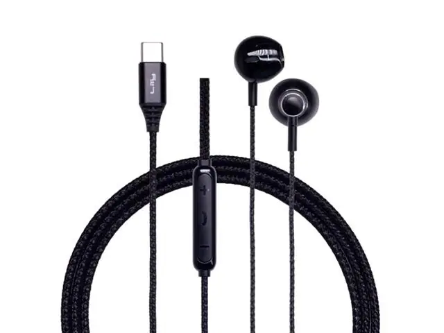 Auriculares manos libres,cable USB-C y micrófono Lity, negro F11P