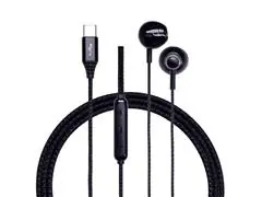 Auriculares manos libres,cable USB-C y micrófono Lity, negro F11P