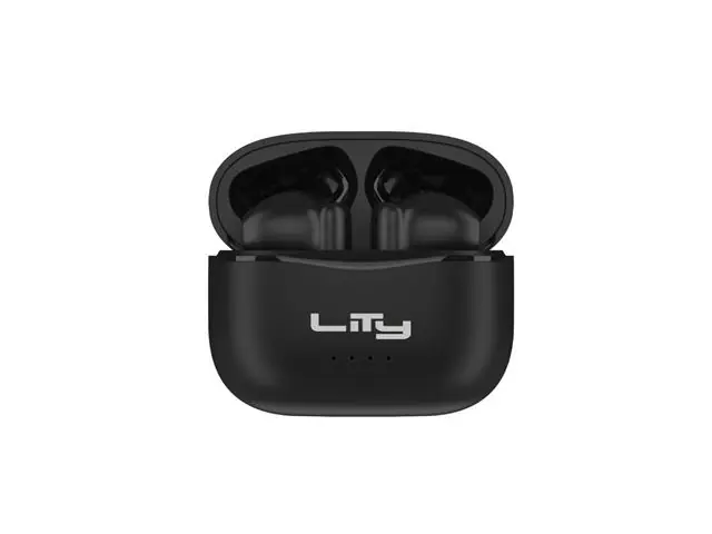 Audífonos Bluetooth 5.4 Lity, carga rápida de 25 h, IPX4, negro T10P
