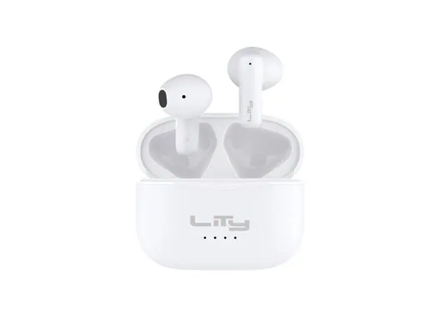 Audífonos Bluetooth 5.4 Lity, carga rápida de 25 h, IPX4, blanco T10B