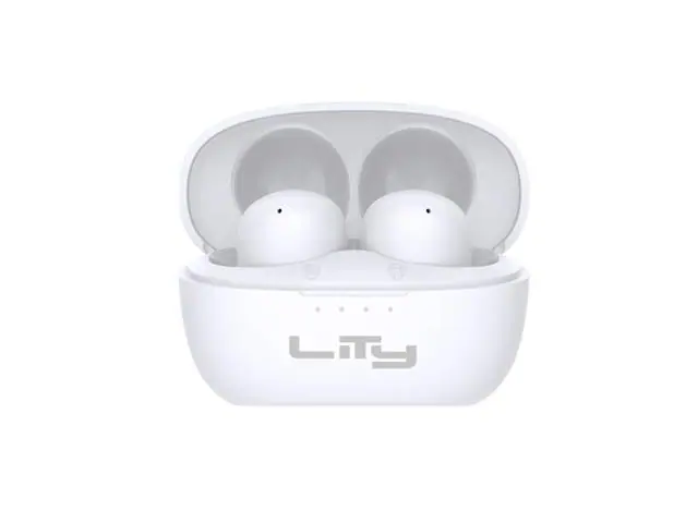 Audífonos bluetooth Bud Lity, 5.4 ENC/ANC 34H, blancos (T13B)