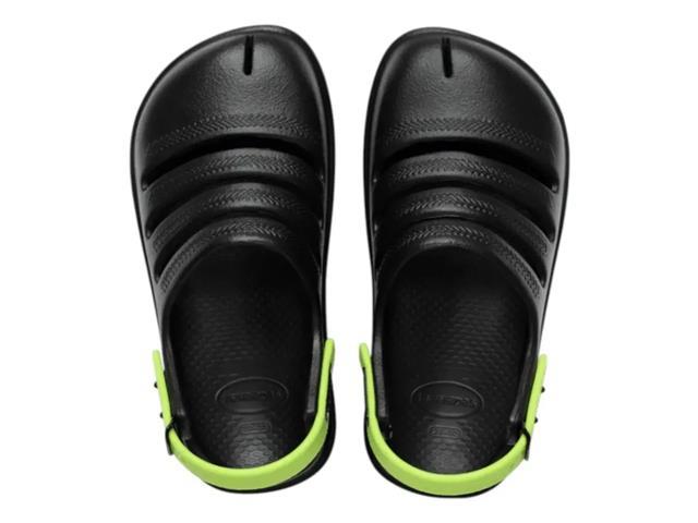Sandalias Havaianas Kids Clog Preto/Verde