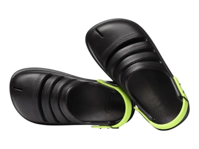 Sandalias Havaianas Kids Clog Preto/Verde - 3