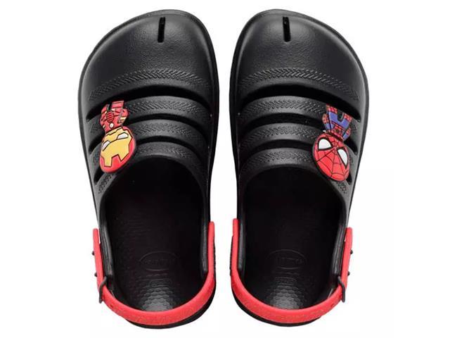 Sandalias Havaianas Kids Clog Marvel Novo Grafite