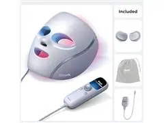 Mascarilla facial con luz iQLED roja, azul e infrarroja y enfriamiento - 1