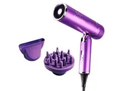 Secadora de Cabello Plegable con Difusor y Boquilla Luxury Tourmaline