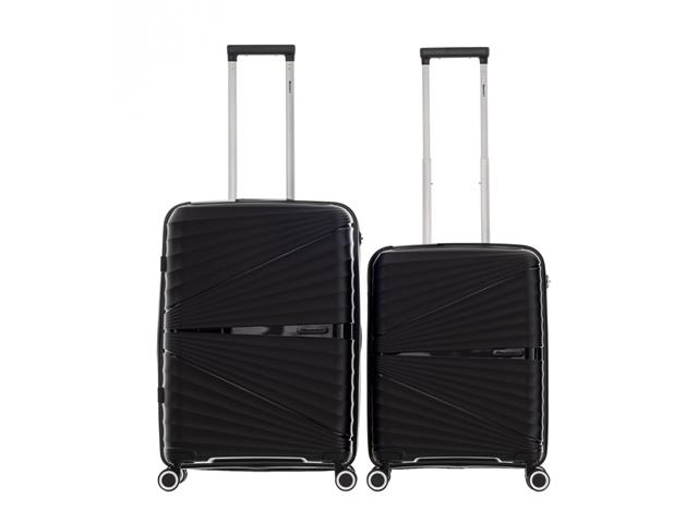 Set De Valijas Chica y Mediana Discovery Ruedas Dobles 360