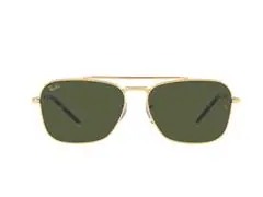 Lentes de sol Ray-Ban, New Caravan en color dorado y verde