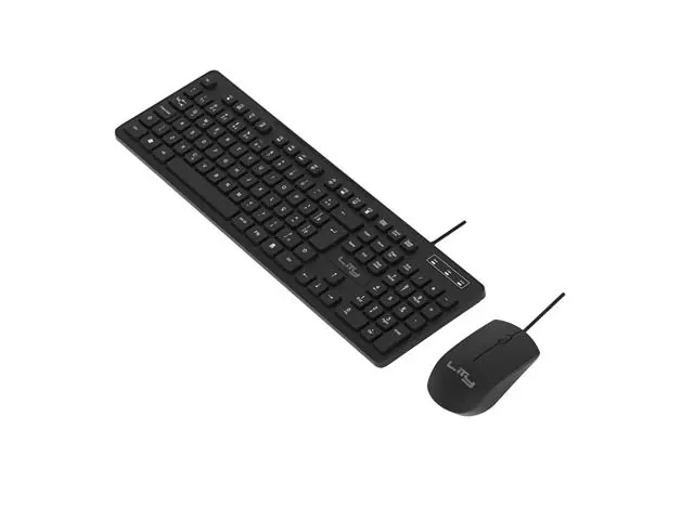 KIT TECLADO E MOUSE COM FIO LITY ABNT2 PLUG&PLAY 107 TECLAS  PRETO - 9