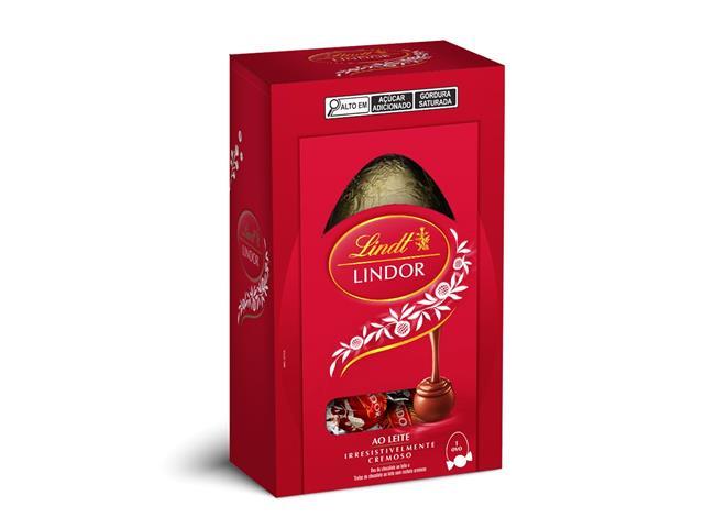 3 ovos de Páscoa Lindt Lindor ao leite 132,5g - 1