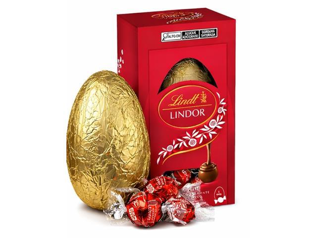 3 ovos de Páscoa Lindt Lindor ao leite 132,5g - 2