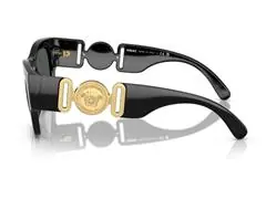 Lentes de sol Versace, Medusa Biggie negros con dorado - 3