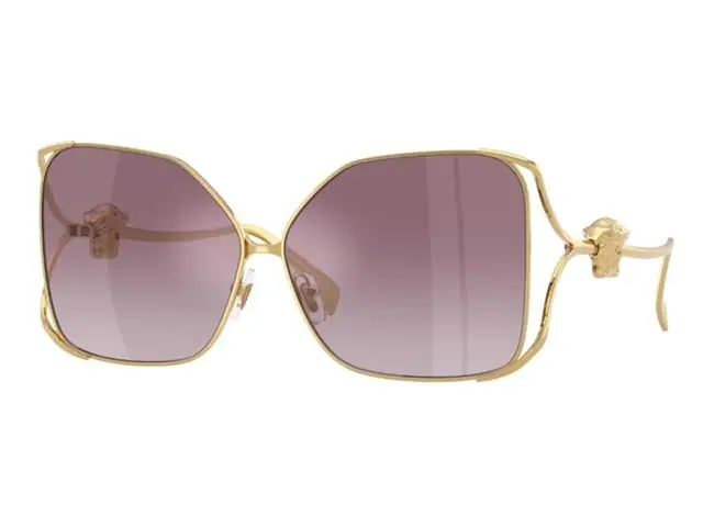 Lentes de sol Versace, Medusa Biggie dorados con violeta