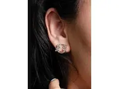 Aretes de plata Tanya Moss, aro mariposas - 2