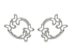 Aretes de plata Tanya Moss, aro mariposas