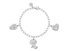 Pulsera de plata Tanya Moss, multicharm mexicanizada