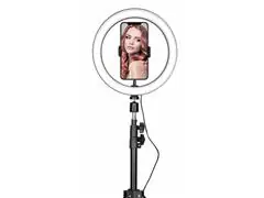 Aro de luz con tripie ajustable de 45 cm – 160 cm - 3