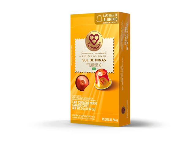 Cápsula de Café Compatíveis Nespresso® Sul de Minas 3 Corações - 1