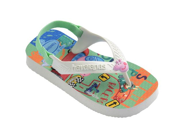 Chinelo Havaianas N.Baby Peppa Pig Branco/Branco Tam 20-21 - 1
