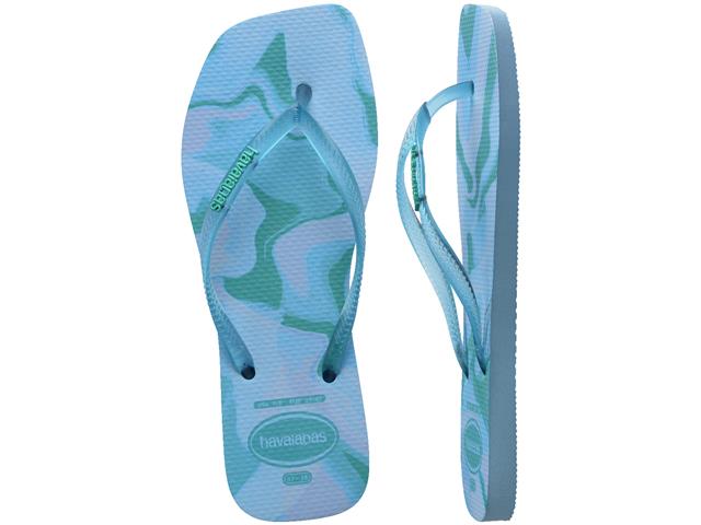 Chinelo Havaianas Square Jelly Fc Azul Lavanda Tam 33-34 - 4