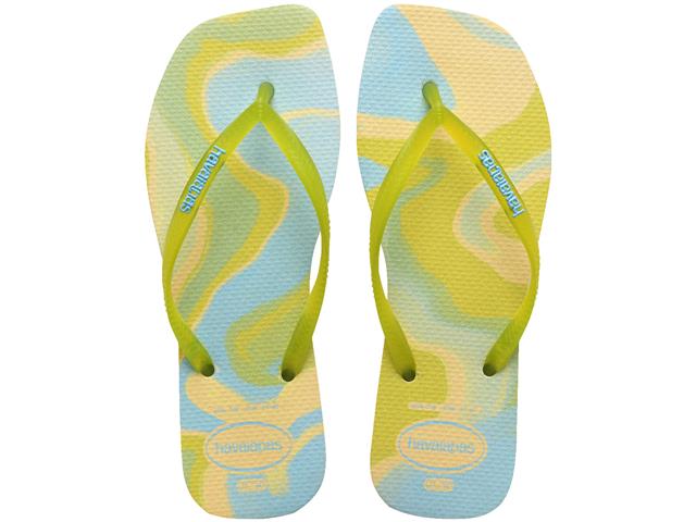 Chinelo Havaianas Square Jelly Fc Buttercream Tam 35-36