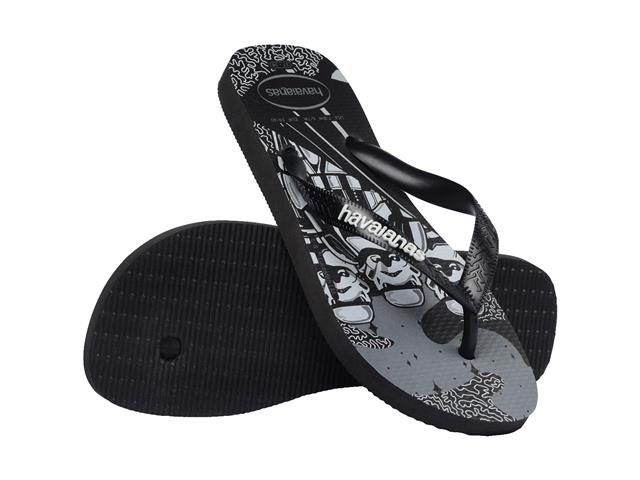 Chinelo Havaianas Star Wars Preto/Preto/Branco Tam 37-38 - 3