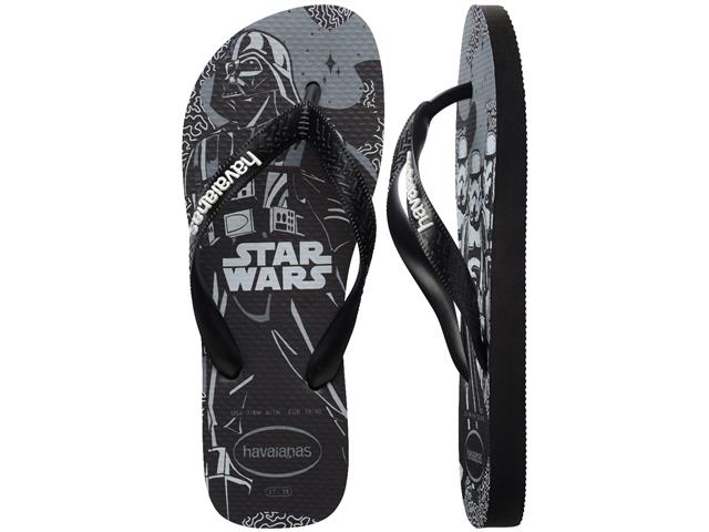 Chinelo Havaianas Star Wars Preto/Preto/Branco Tam 37-38 - 4