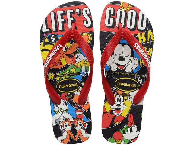 Chinelo Havaianas Top D Classics Branco/Vermelho Hibisco Tam 33-34