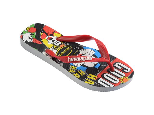 Chinelo Havaianas Top D Classics Branco/Vermelho Hibisco Tam 33-34 - 1