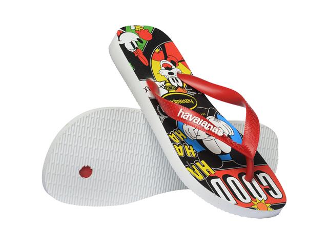 Chinelo Havaianas Top D Classics Branco/Vermelho Hibisco Tam 33-34 - 3