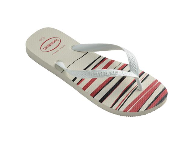 Chinelo Havaianas Top Basic - Branco/Vermelho Tam 37-38 - 1