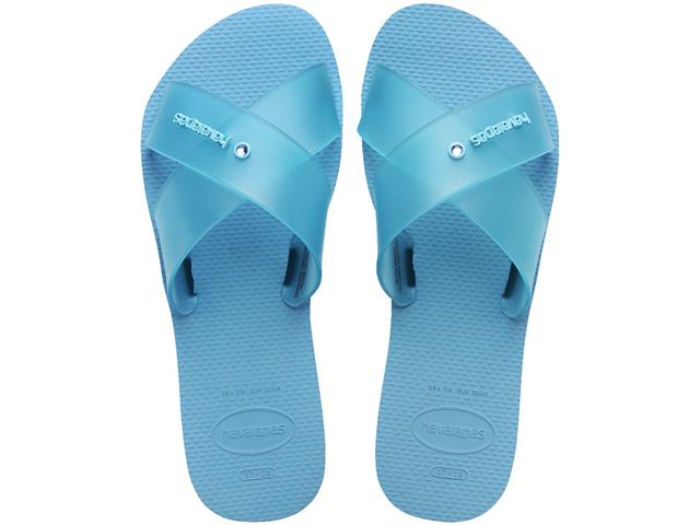 Chinelo Havaianas Aqua Jelly Fc Azul Lavanda Tam 35-36