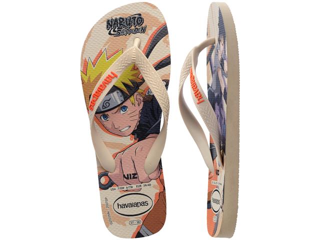 Chinelo Havaianas Top Naruto Areia/Areia Tam 35-36 - 4