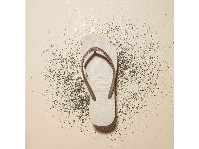 Chinelo Havaianas Slim Glitter Ii Areia Tam 41-42 - 5
