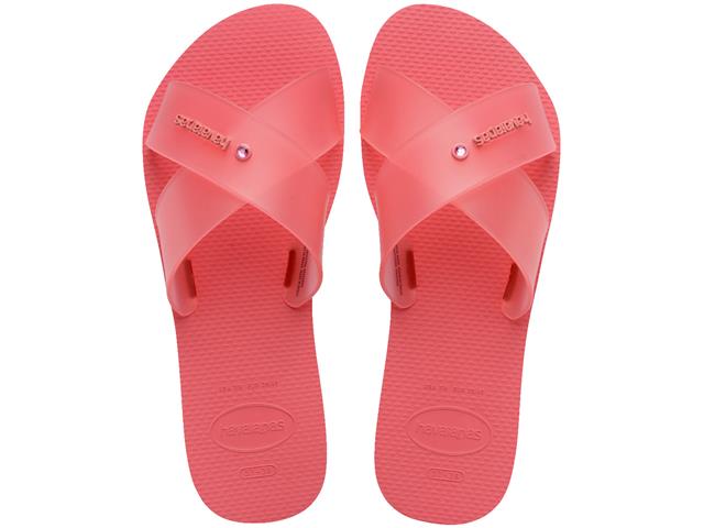 Chinelo Havaianas Aqua Jelly Fc Coral...