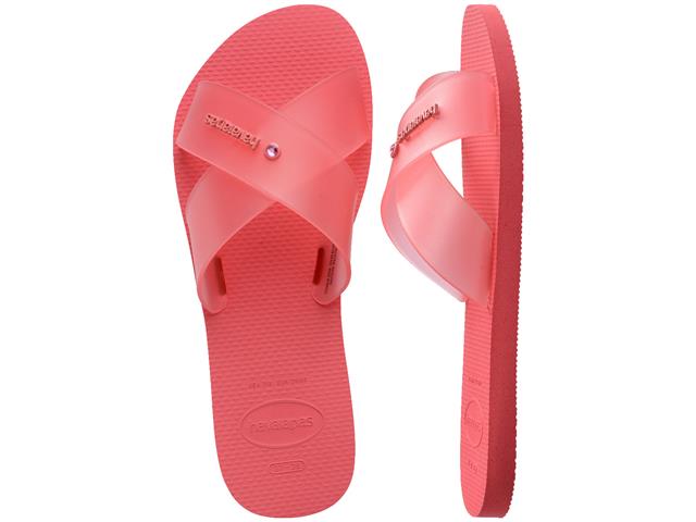 Chinelo Havaianas Aqua Jelly Fc Coral Tropical - 4