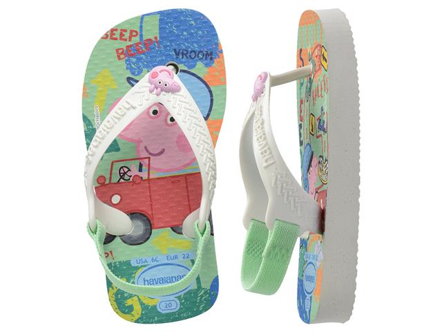 Chinelo Havaianas N.Baby Peppa Pig Branco/Branco - 3