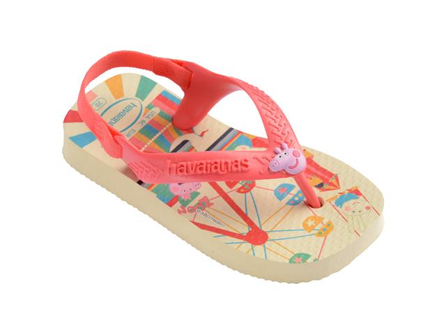 Chinelo Havaianas N.Baby Peppa Pig Buttercream/Coral - 1